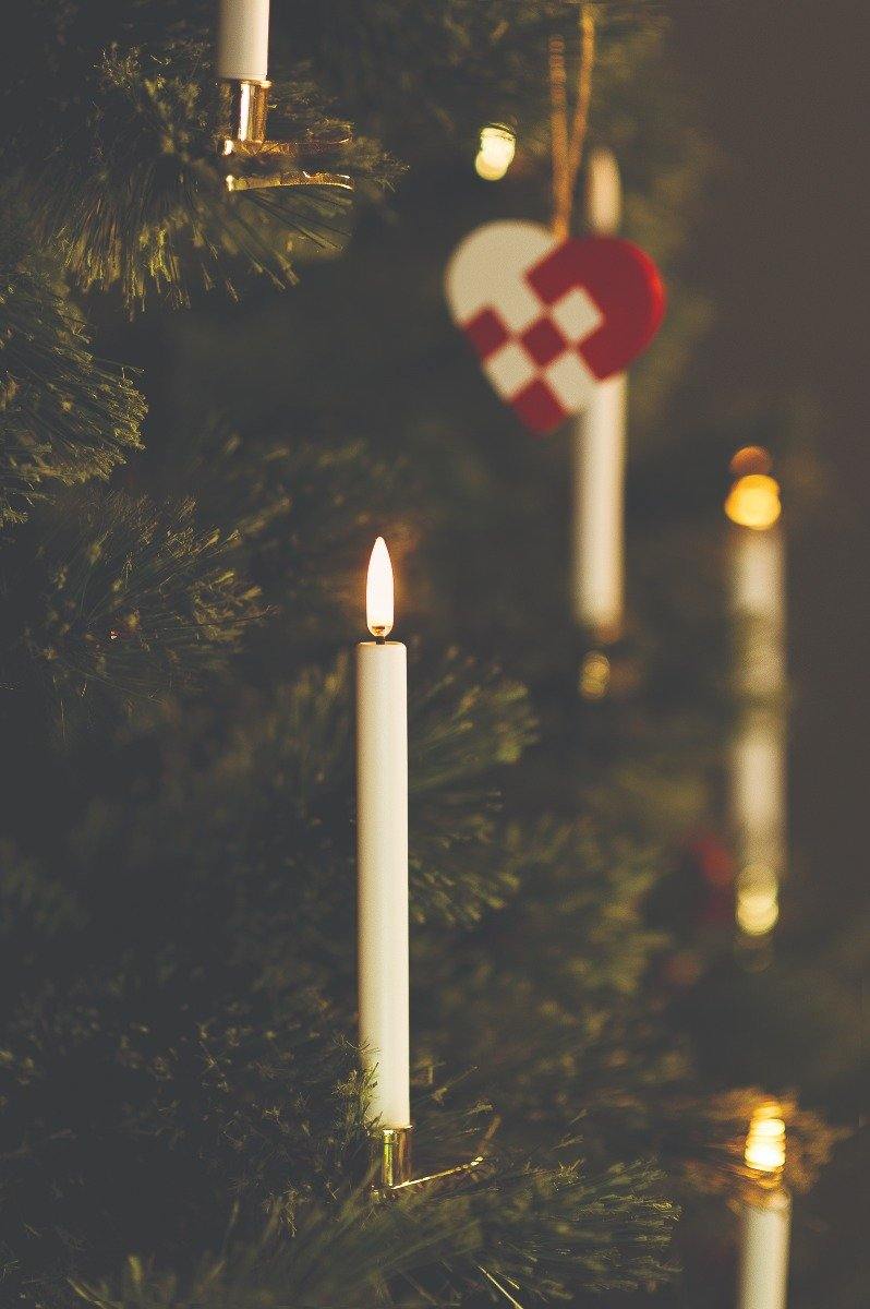 Uyuni juletræslys m/ clips - 4 stk. H:12 cm - Bahne